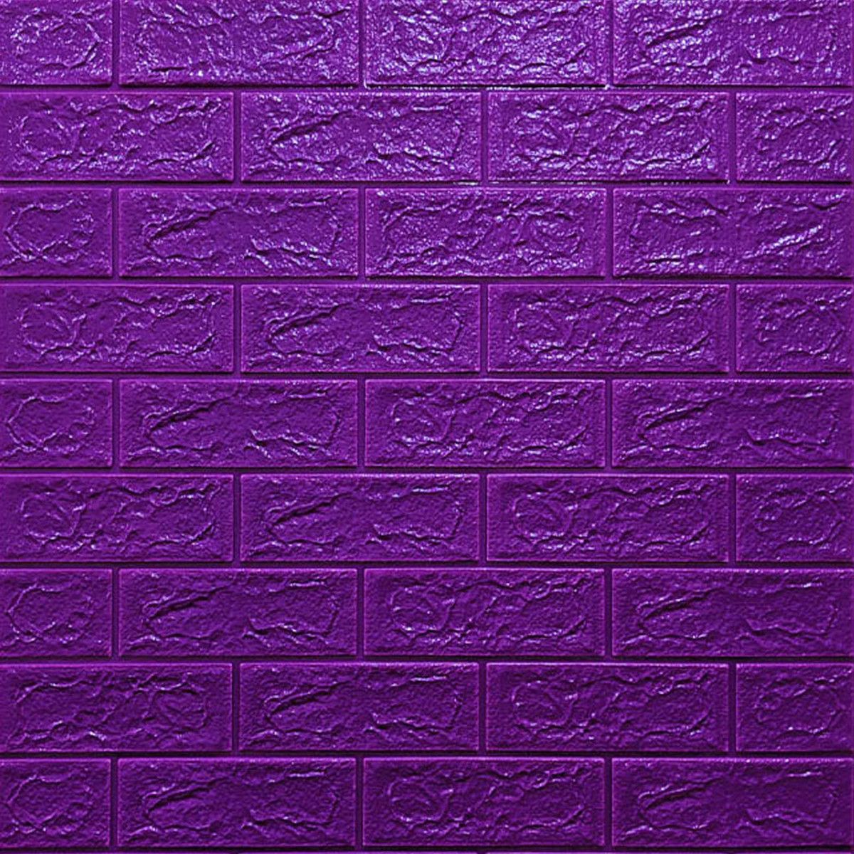 Самоклеюча декоративна 3D панель Цегла Фіолетова 700х770х5мм (016-5) SW-00000150 - купить в магазине НоутКомплект по цене 100 грн.