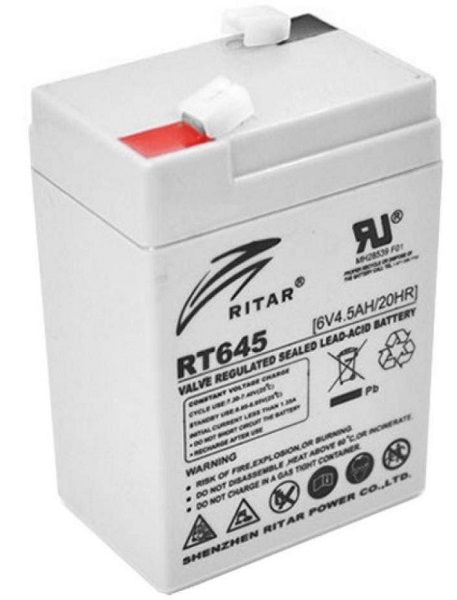 Акумуляторна батарея Ritar AGM RT645 (6В 4.5Aг) (код 78109) - купить в магазине IT Nox по цене 299 грн.