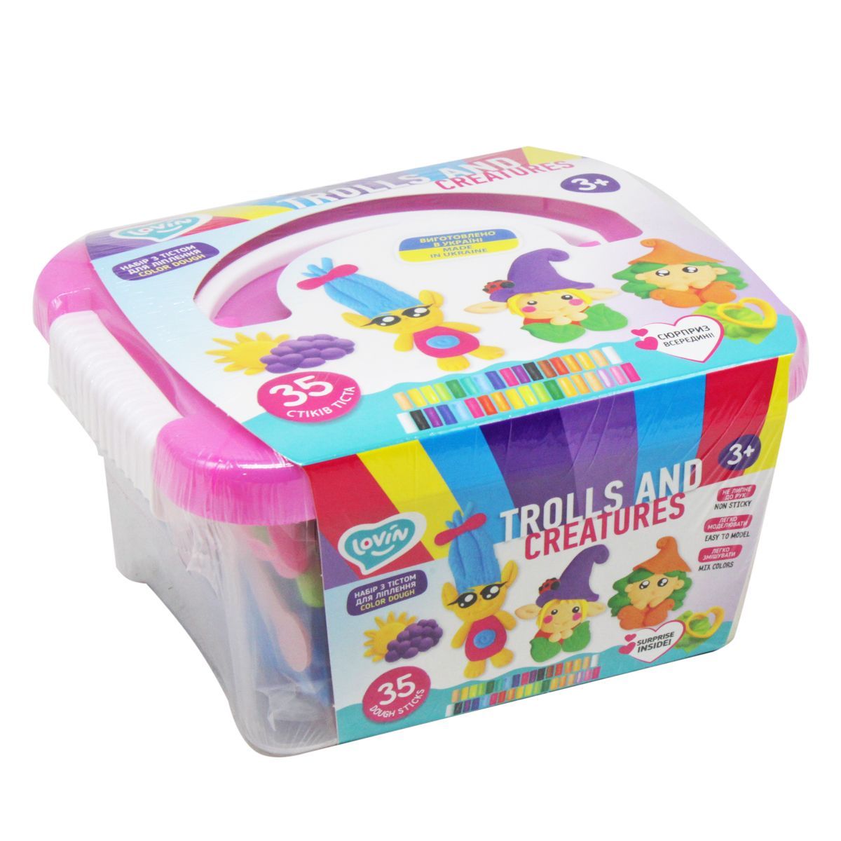 Trolls and creatures box ТМ Lovin Набір для ліплення з тістом - купить в магазине Plus-Plus по цене 435 грн.