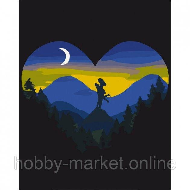 Картина по номерам "Горы и любовь" 40х50 10399-NN - купить в магазине Hobby-MarkeT Online по цене 270 грн.