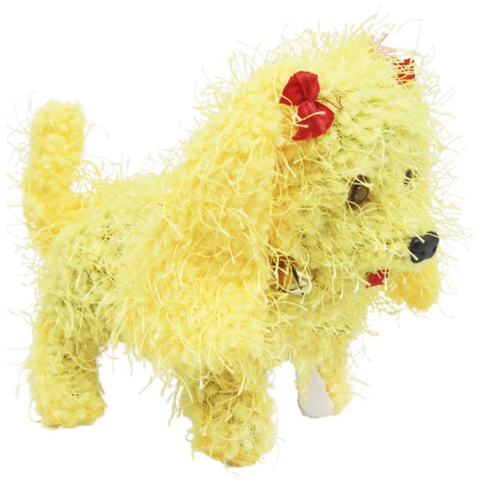 Собачка волохата музична ходить, махає хвостом жовта - купить в магазине Plus-Plus по цене 361 грн.