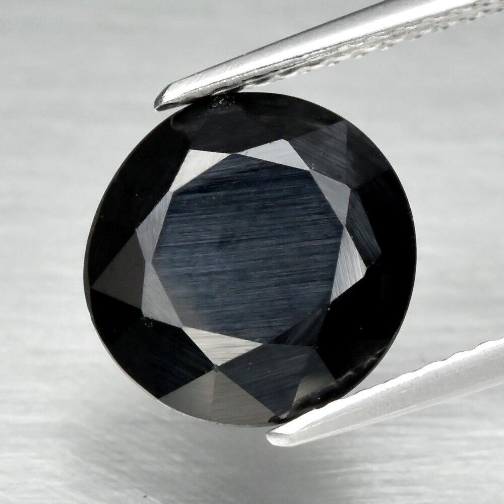 Натуральний чорний Шпинель круг 9.8 мм 4.13ct - купить в магазине Магазин ювелирных изделий и натуральных камней "Ювик" по цене 1010 грн.