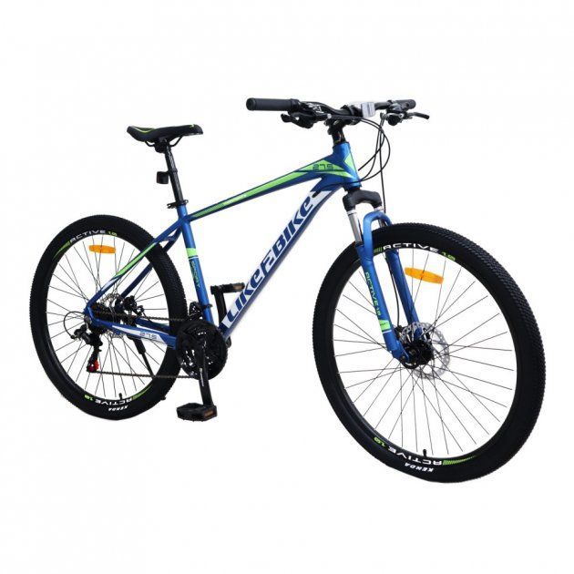 Велосипед дорослий 2-х колісн. 27,5" A212701 (1шт) LIKE2BIKE Active 1.0,синій матовий,рама алюм.18",21-шв, Disk brake,збірка 85% - купить в магазине Plus-Plus по цене 17901 грн.