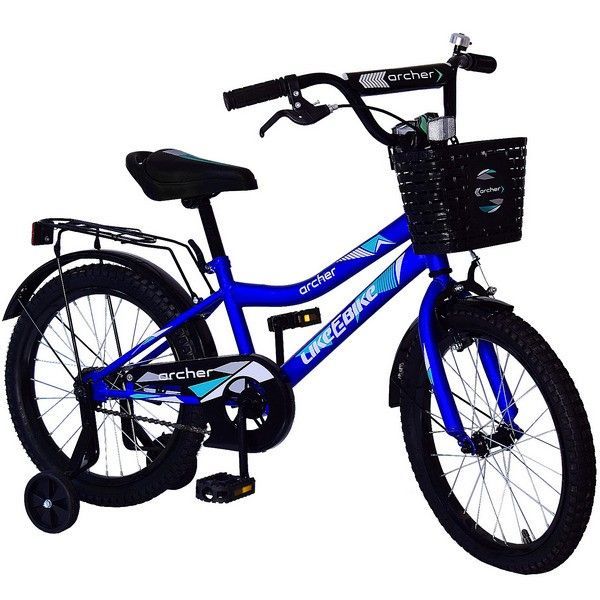 Велосипед дитячий 2-х коліс.14'' 211411 (1 шт) Like2bike Archer,синій, рама сталь, з дзвінком, руч.гальмо, зборка 75% - купить в магазине Plus-Plus по цене 5751 грн.